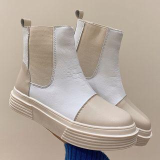 Two Tone Chelsea Boots
