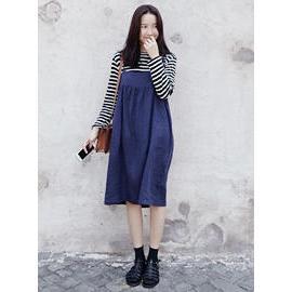 Spaghetti-strap Linen Dress