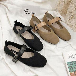 Buckled Knit Flats