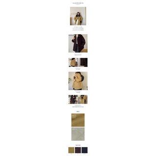 Multi-pocket Woolen Short Coat