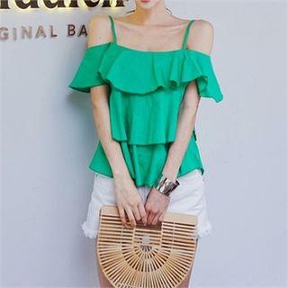 Off-shoulder Tiered Top