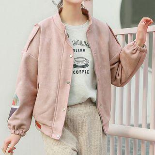 Color Block Button-up Jacket