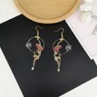 Mermaid Hoop Drop Hook Earring / Clip-on Earring