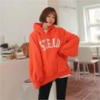 Raglan Dolman-sleeve Letter Hoodie