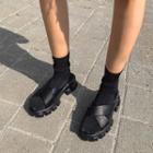 Cross-strap Lug-sole Sandals