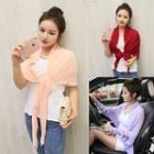 Shirred Mesh Scarf