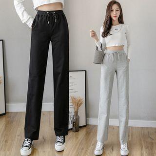 Straight Leg Drawstring Sweatpants
