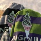 Ice Cream Embroidered Striped Sweater