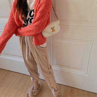 Overlock-stitched Seam Jogger Pants