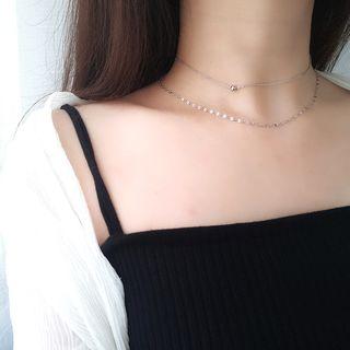 925 Sterling Silver Layered Necklace