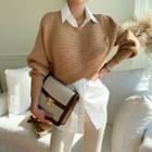 Set: Wrap Sweater + Sleeveless Shirt