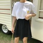 Printed Pocketed Short-sleeve T-shirt