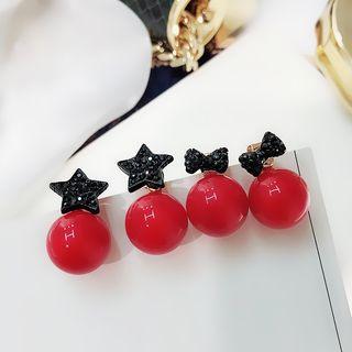 Beaded Bow Earring