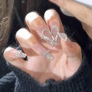 Heart Pointed Nail Tips