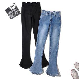 Regular Waist Flared Jeans