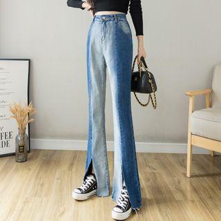 Boot-cut Two Tone Jeans