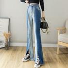 Boot-cut Two Tone Jeans