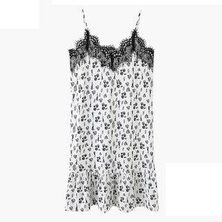 Spaghetti-strap Floral Mini Sleep Dress