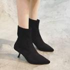 Heeled Pointed Short Boots