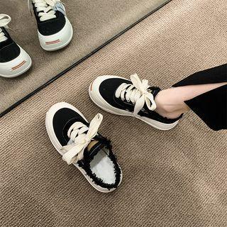 Distressed Lace Up Sandals