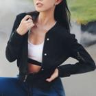 Plain Zip Sports Jacket
