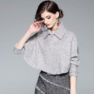Cropped Snap-buttoned Jacket
