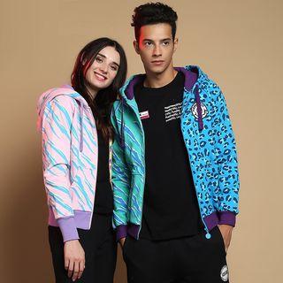 Printed Couple Hoodie
