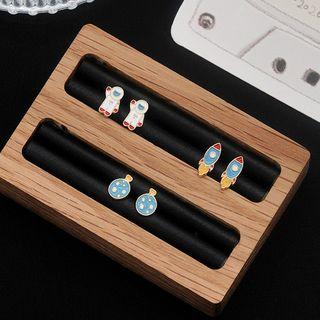Set: Alloy Astronaut / Rocket / Planet Earring