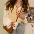 V-neck Blouse / Sweater Vest