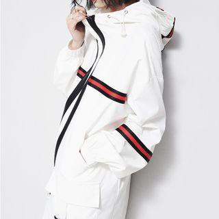 Dual-zip Hooded Pullover