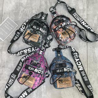 Patterned Nylon Sling Bag