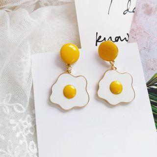 Glaze Fried Egg Drop Earring