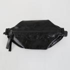 Zipped Faux-leather Belt Bag