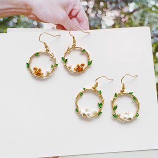 Rabbit & Branches Hoop Earring
