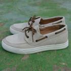 Washed Canvas Deck Shoes