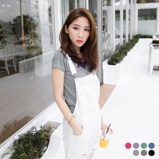 Mock Two-piece Button Top