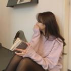 Raglan-sleeve Yoke Sweater