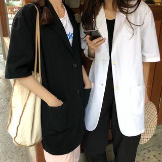 Short-sleeve Blazer / Harem Pants