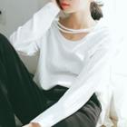 Star Pendant Long Sleeve T-shirt