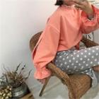 Slit-sleeve Loose-fit Sweatshirt