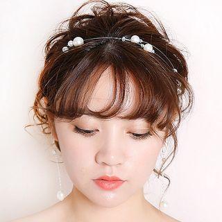 Wedding Set: Pearl Hair Band + Earring