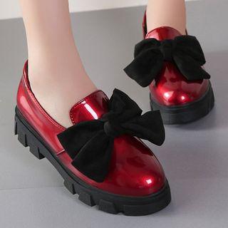 Platform Ribbon Loafers