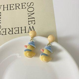 Duck Drop Earring 01 - Drop Earring - Yellow - One Size