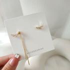 Non-matching Deer Fringed Earring 925 Sterling Silver - As Shown In Figure - One Size