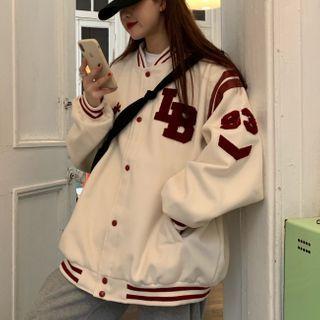 Medium Long Long-sleeve Baseball Jacket