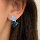 Heart Glaze Asymmetrical Earring