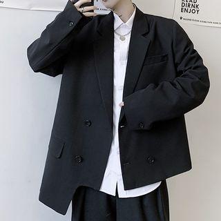 Asymmetric-hem Blazer