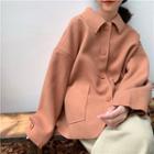 Buttoned Jacket Pink - One Size