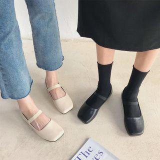 Square-toe Mary Jane Sandals