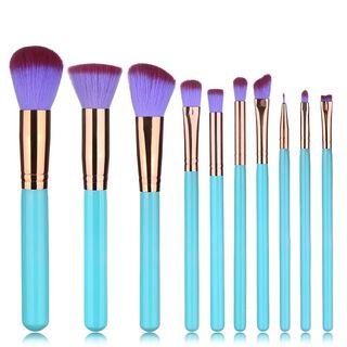 Makeup Brush Set (10 Pcs + Bag)